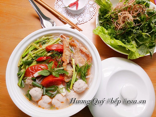 Bún chả cá viên nóng hổi cho bữa sáng - 6