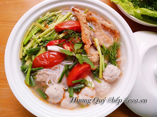 Bún chả cá viên nóng hổi cho bữa sáng - 7