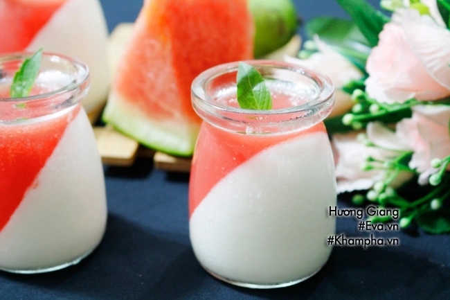 Cách làm panna cotta sữa dưa hấu chuẩn vị cực ngon - 10