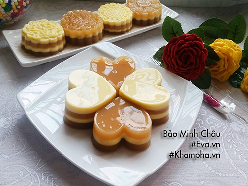 Cách làm thạch rau câu flan cheese vị cà phê ngon mát - 7