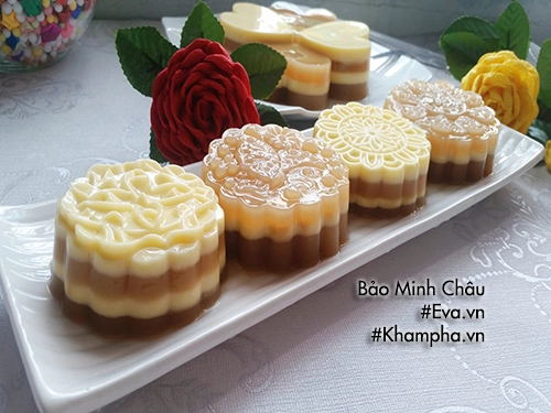 Cách làm thạch rau câu flan cheese vị cà phê ngon mát - 8