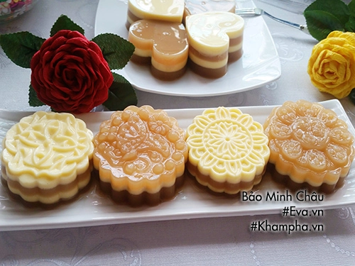 Cách làm thạch rau câu flan cheese vị cà phê ngon mát - 9