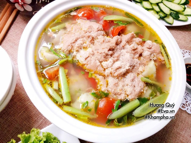 Canh riêu cua khoai sọ vợ nấu thế này chồng nào chả mê - 11