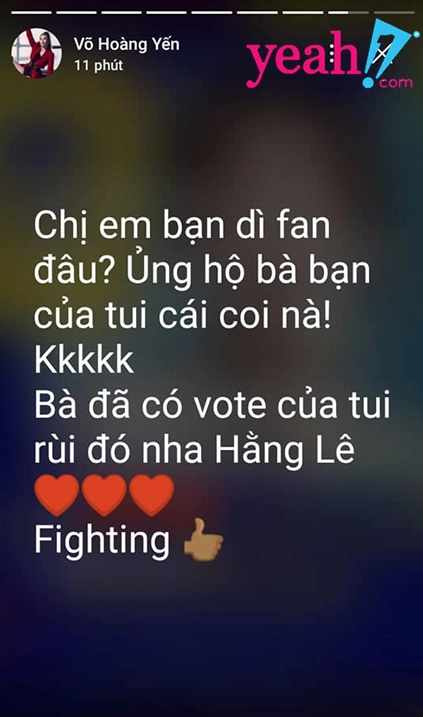 Đối đầu kịch liệt tại the face võ hoàng yến bất ngờ tích cực kêu gọi bình chọn cho minh hằng tại mtv ema 2018 - 2