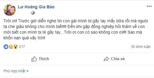 Gia bảo giận dữ trách móc vợ cũ không báo cho mình biết con gái bị gãy tay - 1