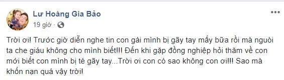 Gia bảo khóc như chưa bao giờ được khóc bức xúc trách móc vợ cũ vì giấu chuyện con gái bị ngã gãy tay - 2