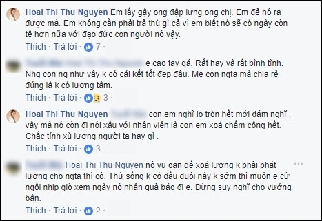 Hoa hậu thu hoài bức xúc viết facebook fans của cô ấy mất dạy y như cô ấy - 3