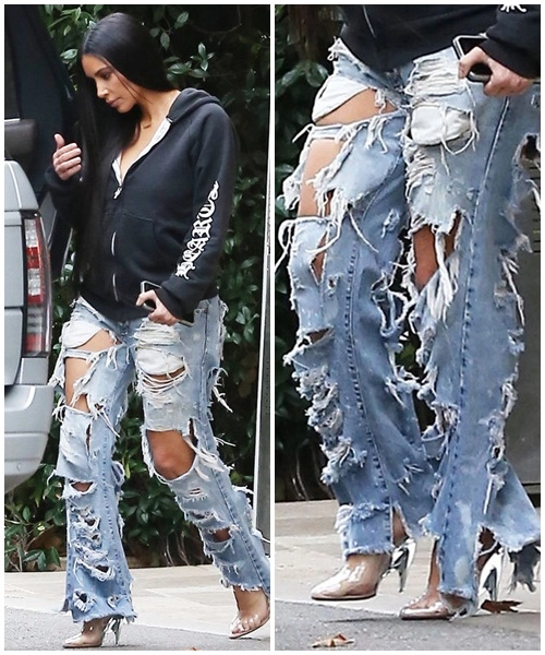 Jeans rơi vào tay kim kardashian trở thành những mốt khó coi nhất quả đất - 2