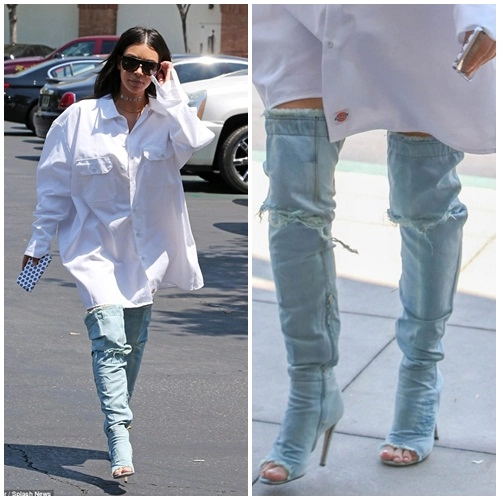 Jeans rơi vào tay kim kardashian trở thành những mốt khó coi nhất quả đất - 3