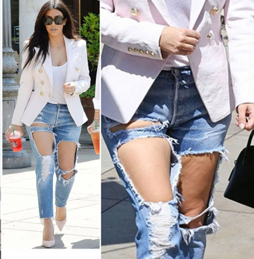 Jeans rơi vào tay kim kardashian trở thành những mốt khó coi nhất quả đất - 7