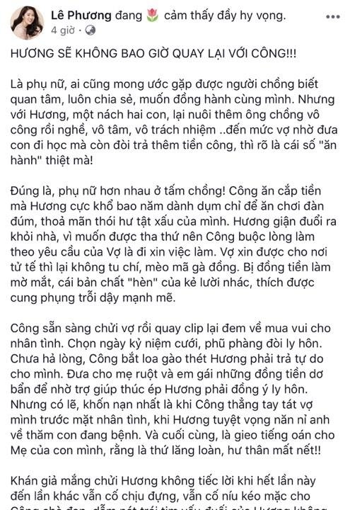 Lê phương tiết lộ kết phim gạo nếp gạo tẻ hương không bao giờ quay lại với công - 2