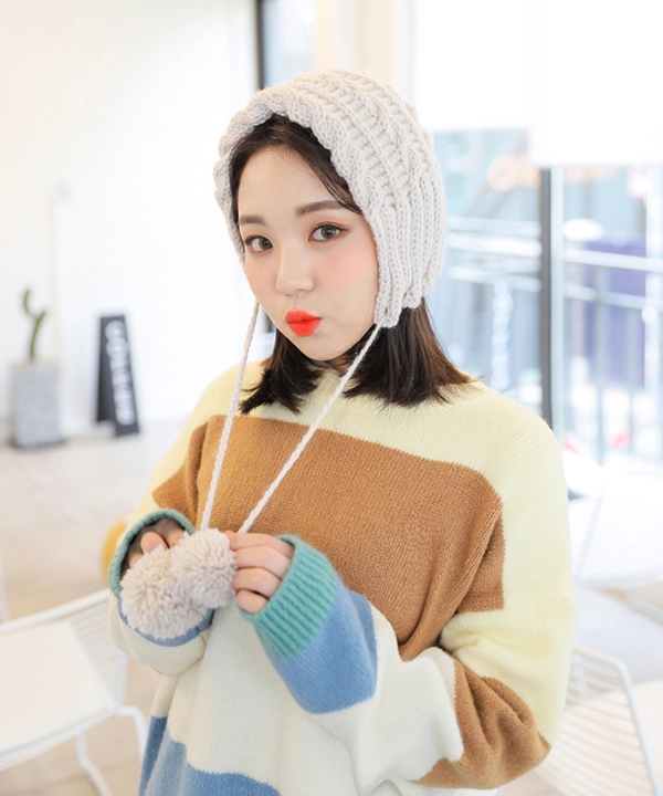 Mũ nồi sắp hết thời rồi self-tie knit hat mới là chiếc mũ hot nhất mùa đông này bạn nhé - 8