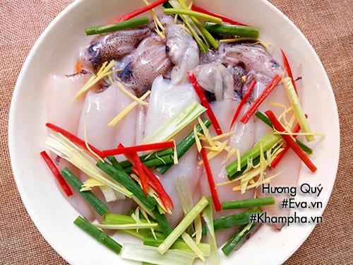 Mực hấp gừng tươi ngon cho dịp cuối tuần - 4