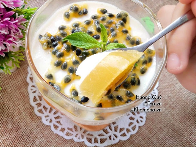 Panna cotta chanh dây chuẩn vị ăn đã miệng mùa hè - 10