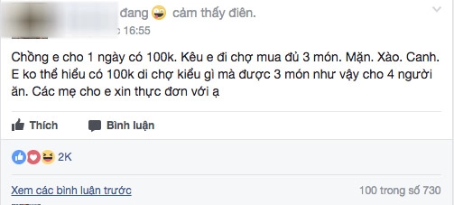 Than thở chồng đưa 100 nghìnngày đòi cơm 3 món 4 người cô vợ không ngờ được chỉ cho trăm cách nấu - 2