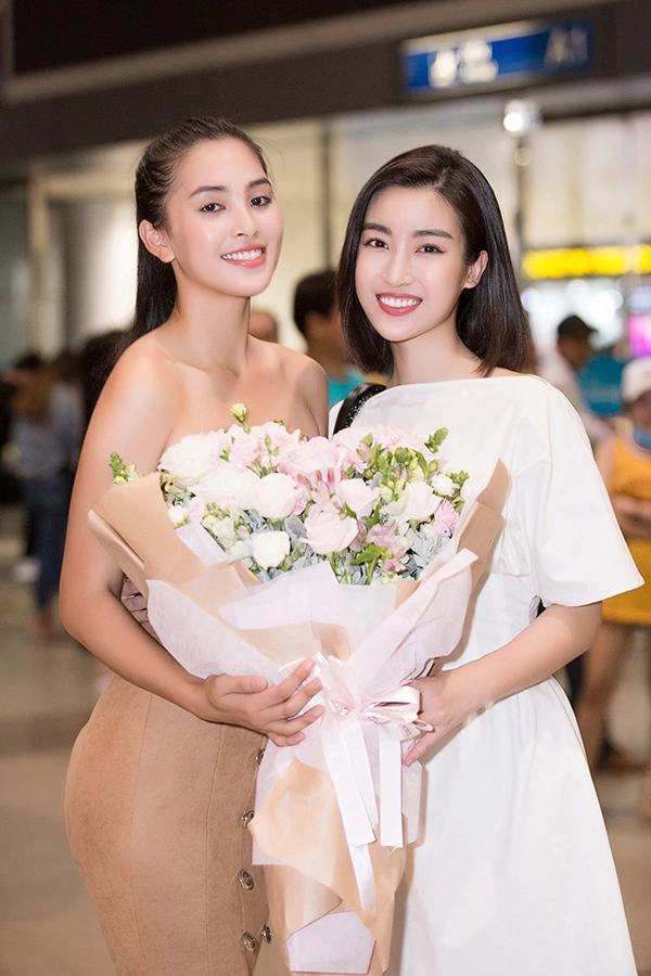 Trở về từ miss world tiểu vy vẫn tươi tắn rạng rỡ bên đỗ mỹ linh và phương nga - 7