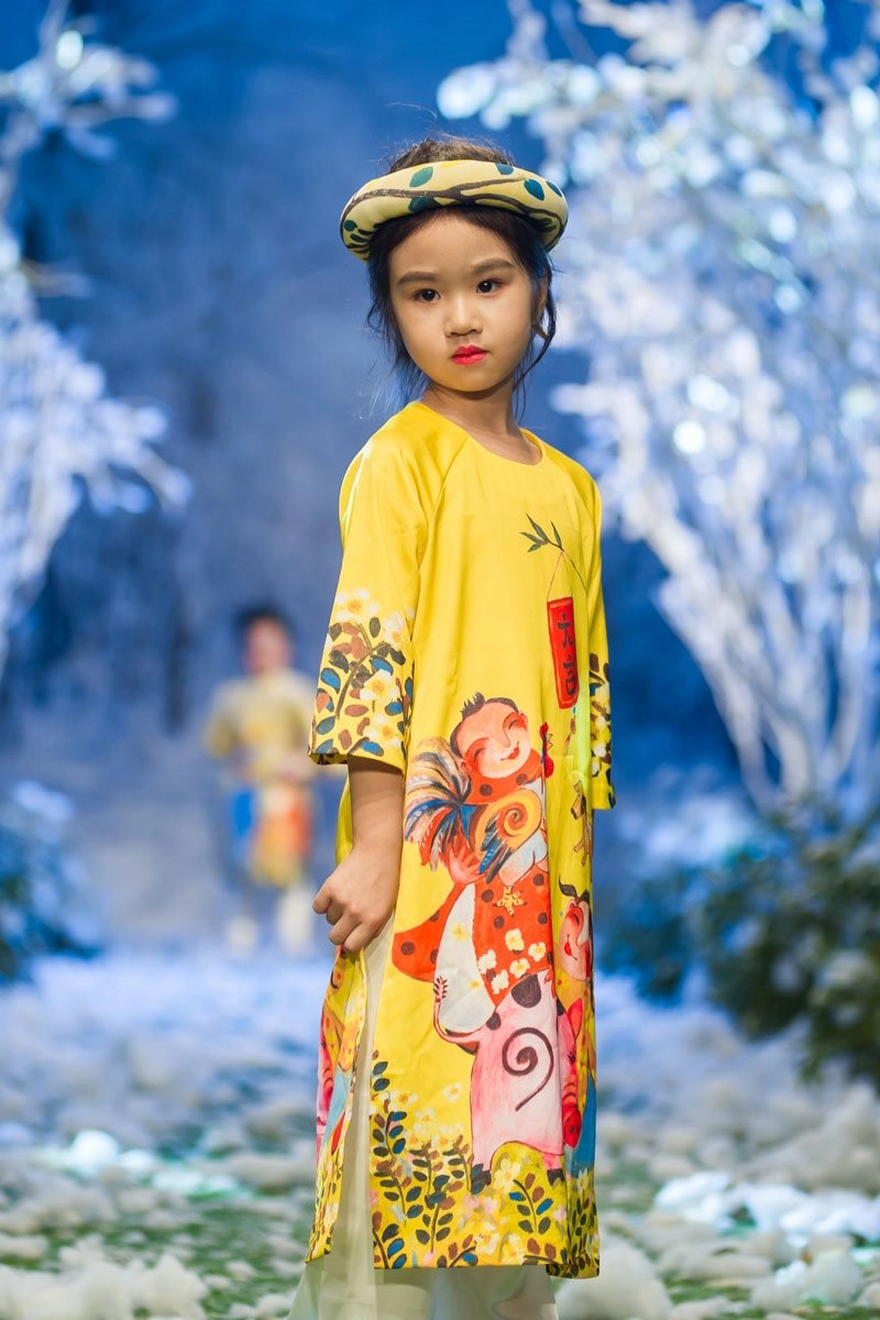 Vân hugo xinh đẹp tựa công chúa tuyết ở vietnam kids fashion week - 6