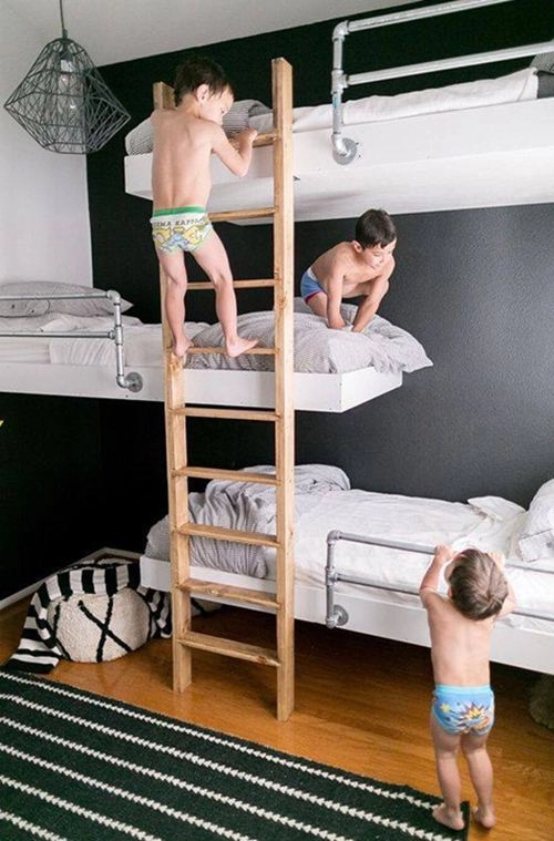 20 mẫu giường tầng cho nhà có trẻ nhỏ hoặc căn hộ chật hẹp - 18