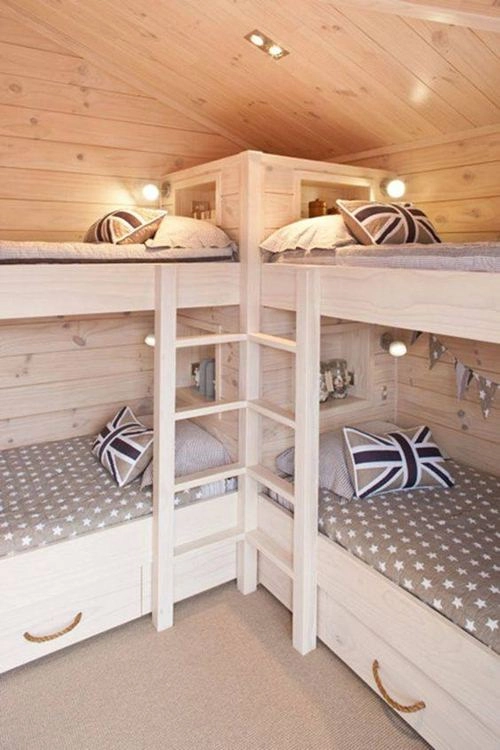 20 mẫu giường tầng cho nhà có trẻ nhỏ hoặc căn hộ chật hẹp - 19