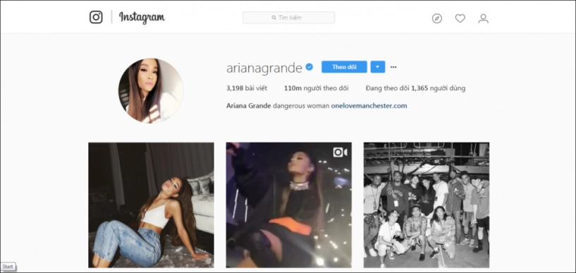 Ariana grande gia nhập hội trăm triệu follow trên instagram - 1