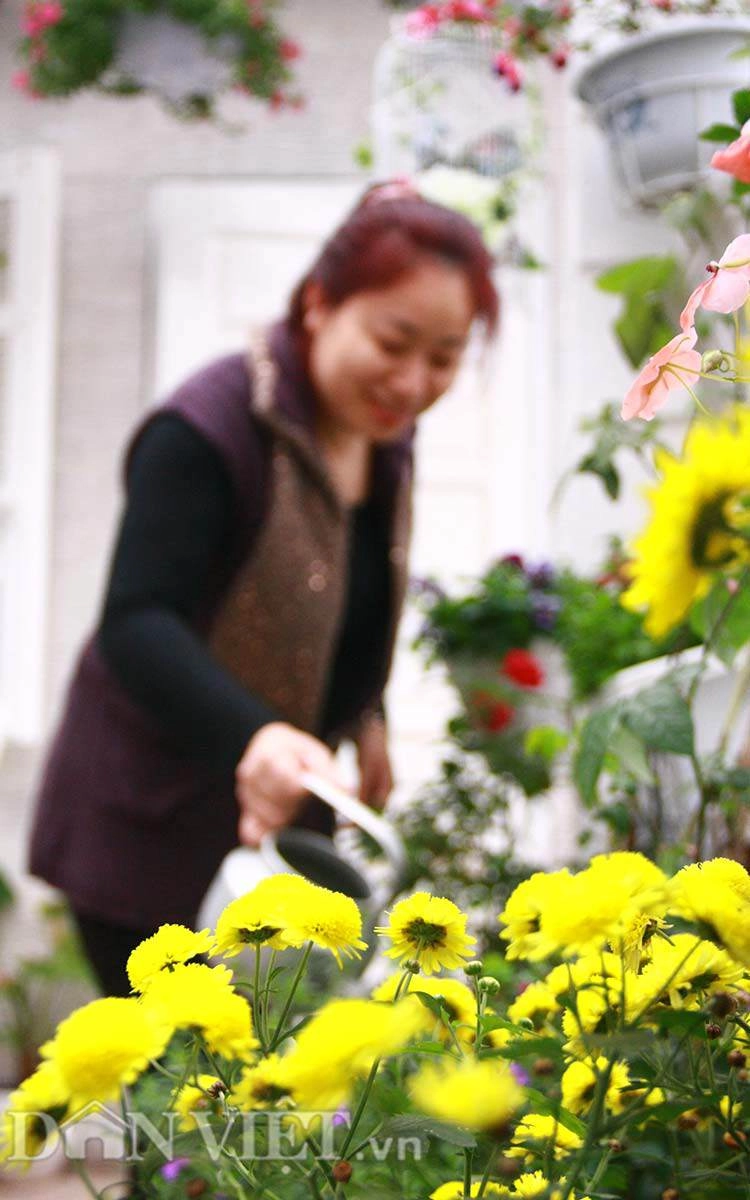 Ban công ngập sắc hoa xuân khiến ai cũng phải lòng của mẹ hà thành - 1