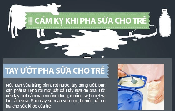 Cấm kỵ pha sữa cho trẻ mẹ nên biết - 1