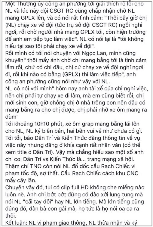 Chồng ngọc lan tung bằng chứng giải oan cho vợ khi bị tố đã vi phạm còn to tiếng với csgt - 2