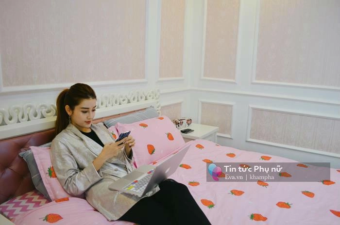 Chung cư tiền tỷ ngập sắc hoa xuân của á hậu huyền my ngày tết - 6
