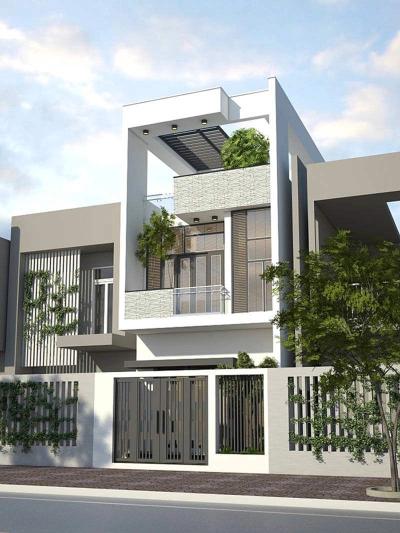 Dẫn đầu xu hướng kiến trúc 2019 với 5 mẫu nhà ống 2 tầng 3 phòng ngủ chỉ 400 triệu - 1