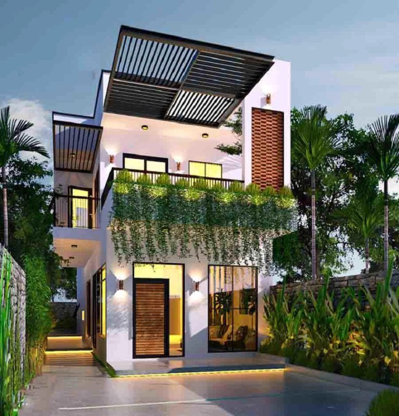 Dẫn đầu xu hướng kiến trúc 2019 với 5 mẫu nhà ống 2 tầng 3 phòng ngủ chỉ 400 triệu - 7