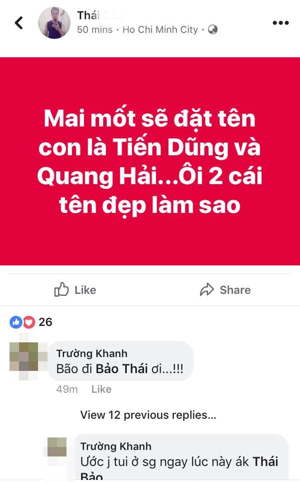 Đặt tên con là quang hải hay tiến dũng - câu hỏi hot nhất facebook lúc này - 6