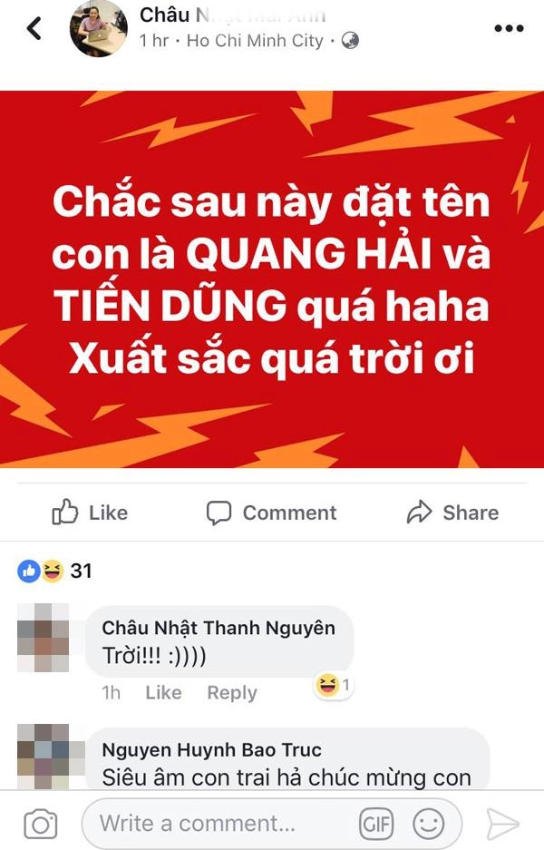 Đặt tên con là quang hải hay tiến dũng - câu hỏi hot nhất facebook lúc này - 9