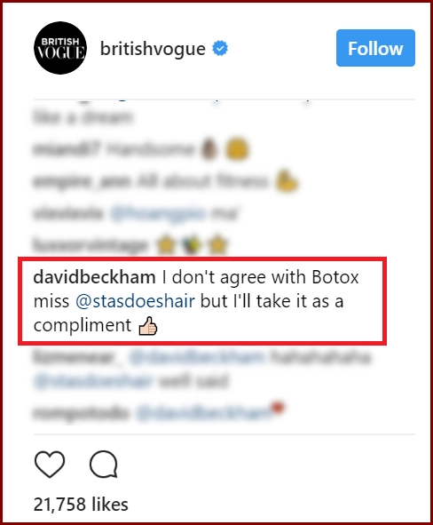 Fan nhây vì bất ngờ được david beckham đáp trả nghi án tiêm botox - 2