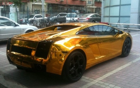  lamborghini gallardo sơn vàng ở trung quốc - 3