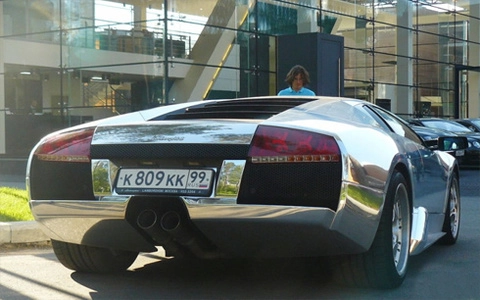  lamborghini murcielago mạ crôm ở nga - 4