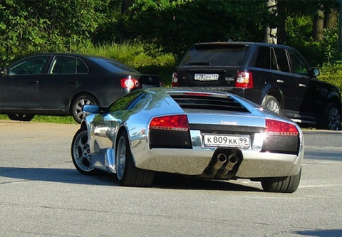  lamborghini murcielago mạ crôm ở nga - 5