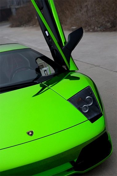  lamborghini murcielago màu xanh độc - 4