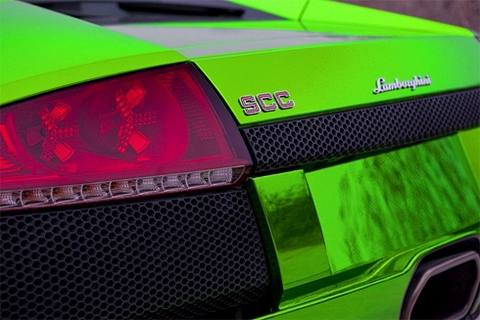  lamborghini murcielago màu xanh độc - 6