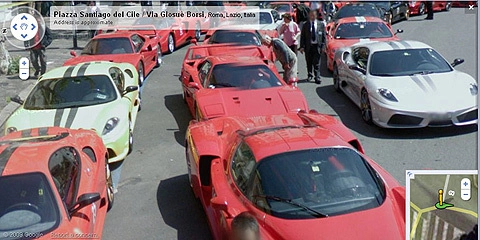  ngày hội ferrari trên google street view - 1