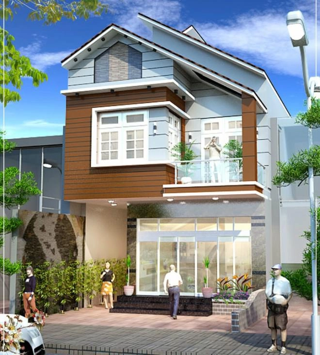 Những mẫu thiết kế nhà 2 tầng 4 phòng ngủ vừa đẹp vừa thoáng rộng không ngờ - 1