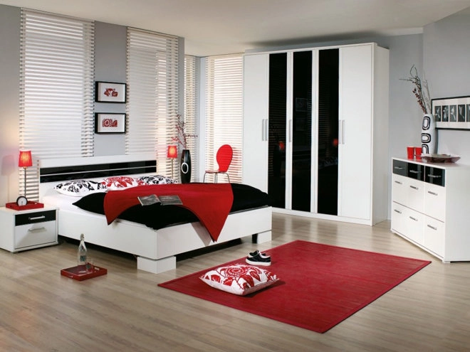 Phòng ngủ màu đỏ khơi gợi đam mê đôi lứa - 3