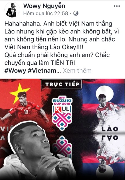 Rapper wowy trở thành thánh dự đoán tiên tri việt nam thắng lào từ 10 năm trước - 2