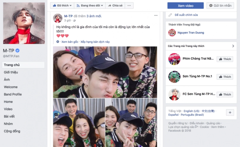 Rất hiếm đăng hình lên facebook nhưng mỗi lần xuất hiện là sơn tùng cùng em trai soái ca lại gây sốt - 2