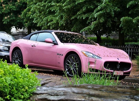  siêu mẫu maserati grancabrio màu hồng - 1