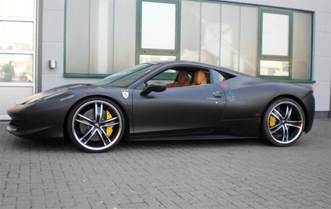  siêu xe ferrari 458 italia độ toàn đen - 2