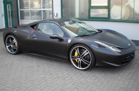  siêu xe ferrari 458 italia độ toàn đen - 3