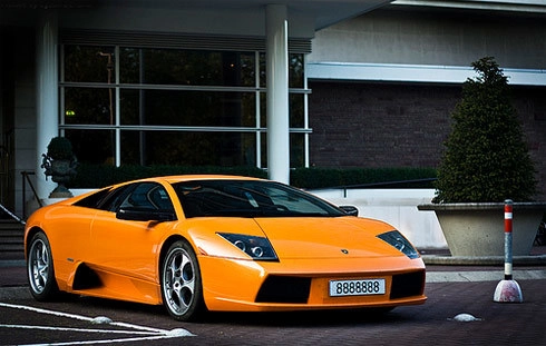  siêu xe lamborghini murcielago màu cam biển độc - 1