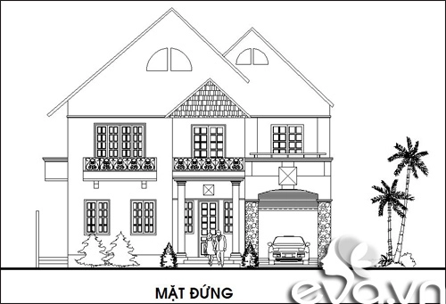Xây nhà phố 2 tầng mái dốc xinh xắn - 3