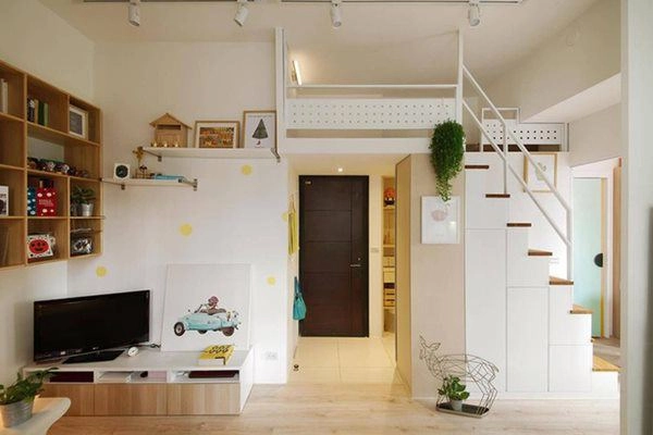 Căn hộ 30m2 chật hẹp tối tăm như rộng gấp đôi sau cải tạo - 3
