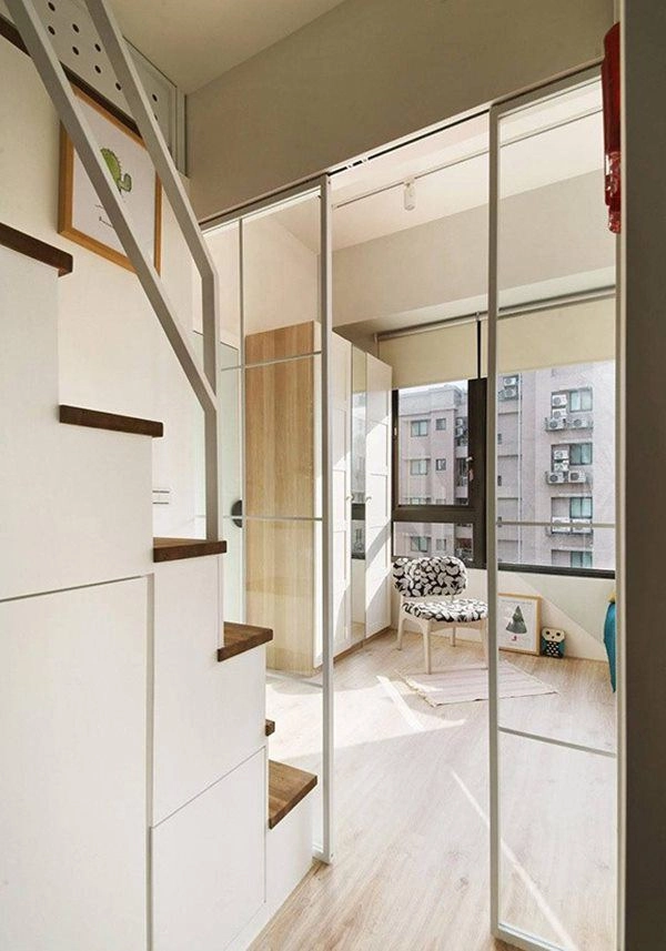 Căn hộ 30m2 chật hẹp tối tăm như rộng gấp đôi sau cải tạo - 5